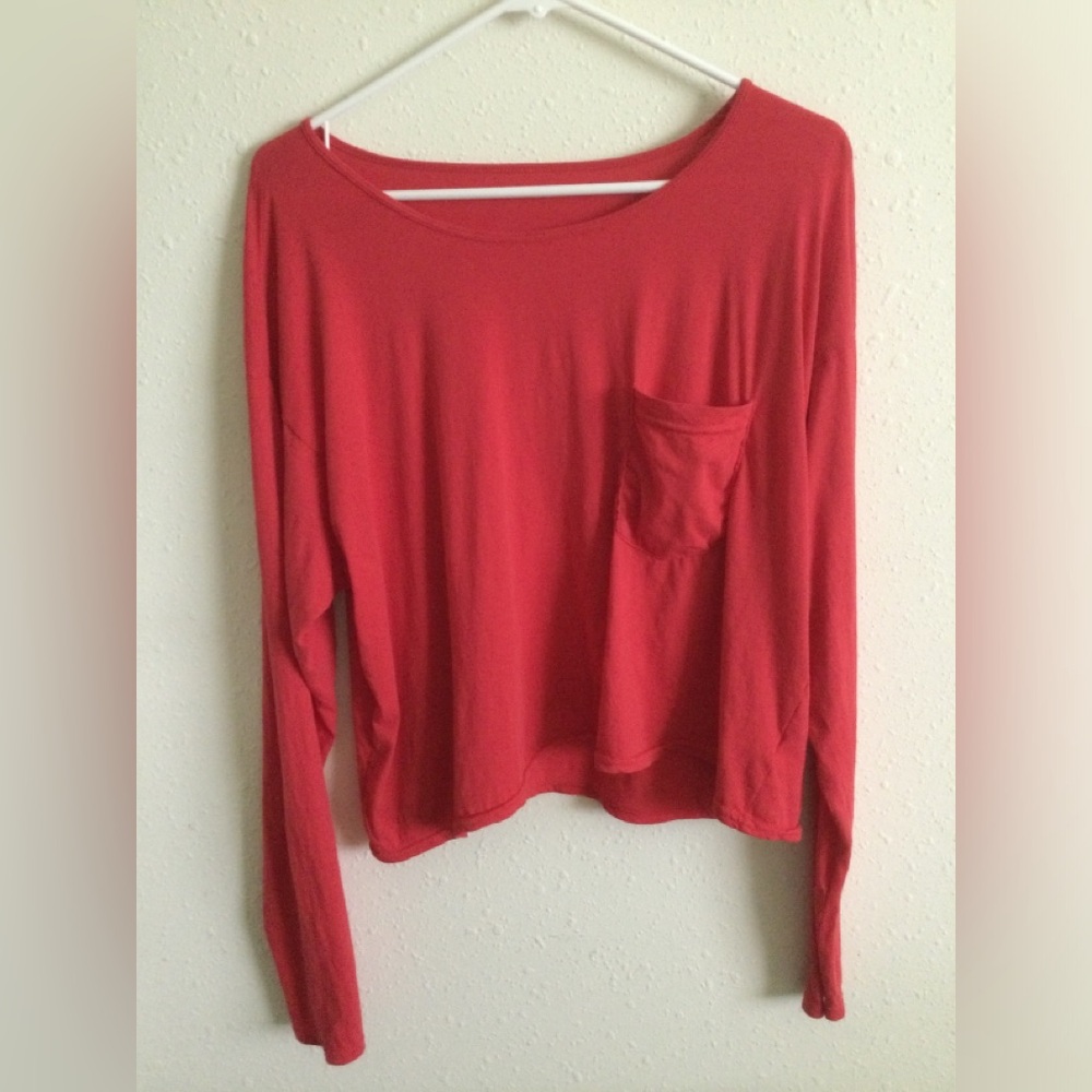 NWOT American Apparel Relaxed Fit Long Sleeve Top